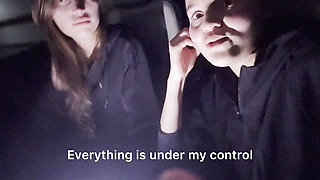 Two Lesbians Have Sex in the Car