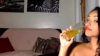 Webcam masturbation very hot blonde teen cum show on webcam