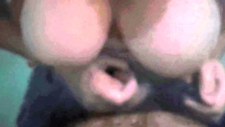 Titties and Hand Rubbing Cock Outdoors