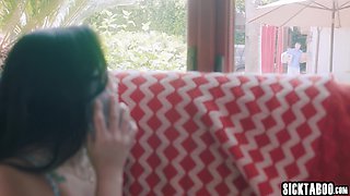 Kinky surprise by big dick neighbor