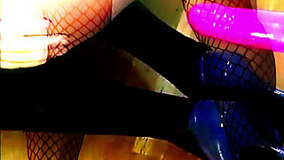 Sissyslut Kandi Gets Plowed By Her Thick Purple Dildo