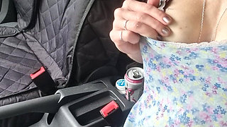Public Agent: Feeling Horny, Had a Risky Little Play to Make Myself Squirt in the Car
