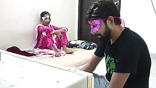 Electrician fucking full night with stranger bhabhi