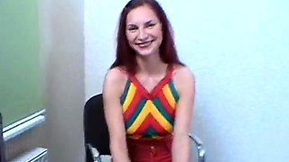 Delicious russian redhead Amanda does it way better