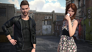 Candy Cleaning His Blue Balls in Open