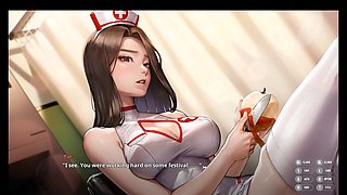 Naughty Secret Pie - Two Horny Milfs Riding a Dildo on a Hospital Bed by Foxie2K