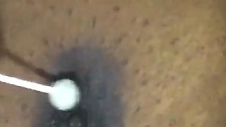 Sucking a Lolly Pop Bouncing My Huge Boobs