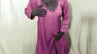 Beautiful Amena Bhabhi has sex indoors wearing a burqa and hijab