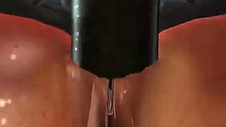 Sci-fi sex. Hot sexy blonde gets fucked in the lab. Fuck machine