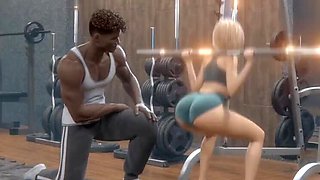 Serin Unsatisfied Wife Fucks Black Trainer BBC Creampie Hindi Dirty Talk