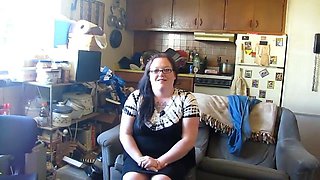 BBW slut plays with herself before getting rammed hard