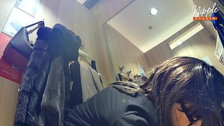 Trying on Clothes and Masturbating in a Fitting Room. Ep 12702