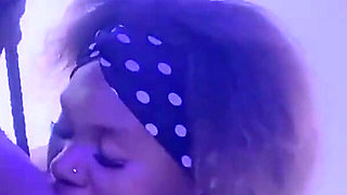 Huge BBC Fucks Two Amateur Lesbian Babes Raw Sex Until She Squirts