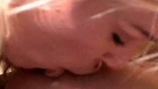 Gorgeous blonde lesbian sluts fucking each other with strapon