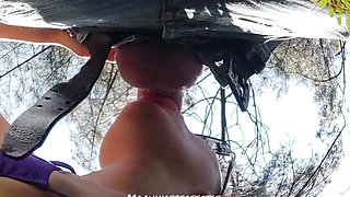 Backstage Surprise Blowjob and Deepthroat for the Cameraman