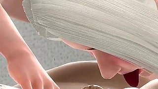 Intensive Analingus From Chrismas Girl Elf Makes Me so Hard to Explode 3D Animation