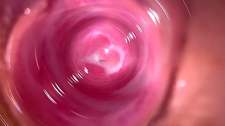 Camera Deep Inside Mia's Creamy Pussy