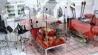 Extreme fetish latex play