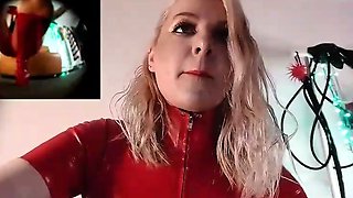 Blonde emo amateur solo masturbation