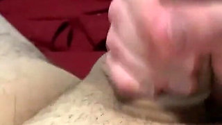 She jerks me off with a condom and I cum inside