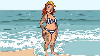 Ai Tattoo Art Curvy Bikini Women