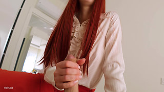 Strict Step Mom Caught My Boner and Made Me Cum Quick Before Work