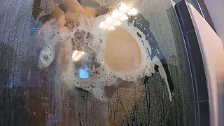 Chubby Brunette Big Boobs Dildo Masturbation