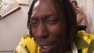 Sim ebony babe wants BBC anal: Blowjob, Cumshot  Big Dick Porn