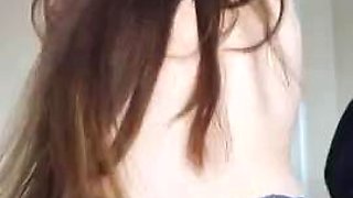 Parents not home: stepsister makes me creampie her and then