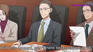 Anime Hentai: Chetanaki's Intense Pussy Eating at Work - Big Tits, Uncensored, ENG Sub
