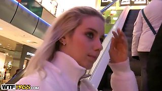 Upskirt fucking in public porn video