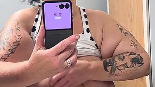 Saggy Soapy Tits Rubbing Her Clit Thumping