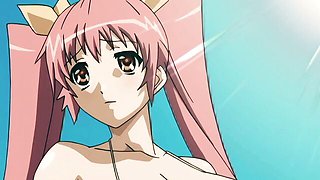 Amatory chick at anime action