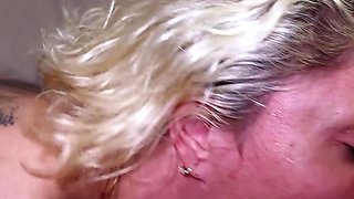 Monster Fake Tits Mature Bitch Nina Coxx Call to Anal MMF 3some Fuck at Hostel in Berlin