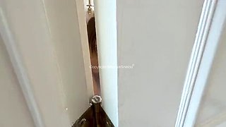 French Stepsister Maevaa Sinaloa Shower Voyeur POV - Big Tits Amateur Sucks Cock & Swallows Cum