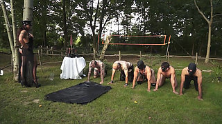 Piss Drinking Male Sex Slaves Whipping by Mistress