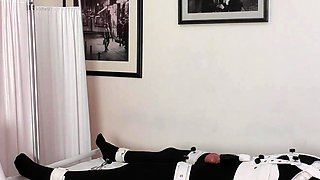 Naughty blonde femdom fetish hottie rams ass with strapon