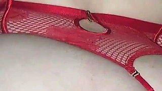 Rough Pussy Pounding in Sexy Red Lingerie