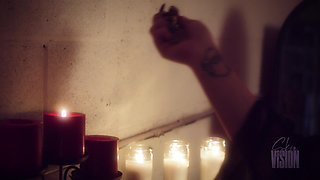 Cumming by Candlelight - Luna Luxxx