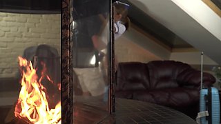 Stewardess Fantasy: Backstage Uniform Roleplay Hardcore Encounter