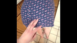 PAWG Gets Bent Over in the Kitchen Wearing a Sundress by a Perfect Cock