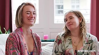 German Amateur Lesbian Threesome with Lindsey Cruz - Big Natural Tits, Pussy Eating & Anal Licking