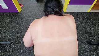 Curvy Babe Gym slut