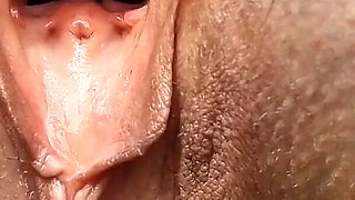 Naked Outdoor Gaping My Pussy and Peeing