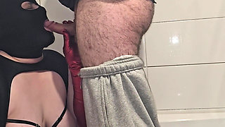 The Plumber Fixed the Problem, I Gave Him a Blowjob. Risky Husband on the Way Home