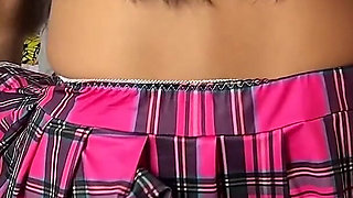 College Uniform Facesitting Domination in Skirt
