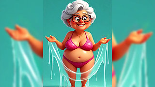 Granny Animation Sticky Mess