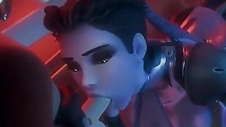 Thicc Kimberly Gives Good Head, Luna’s Beautiful Ass Receives Slow Backshots, Widowmaker Gives That Good Suck,