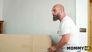 Mommy4k. my gf, her mummy with Big Tits and perversive granny showed me the art of group fuck