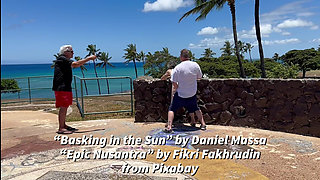 I Just Met This Visitor to Hawaii -- and Here We Are, Outdoors, Playing